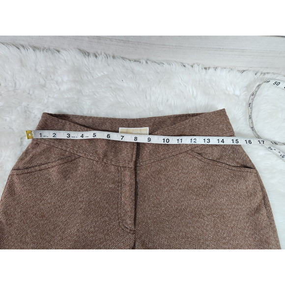 Michael Kors Women's Brown Polyester Blend Cropped Leg Dress Pants Size‎ 6 - Picture 5 of 7